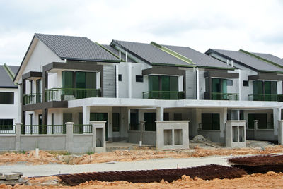 Residential buildings against sky