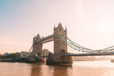 View of bridge over river