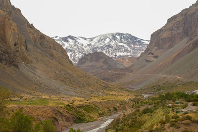 Scenic view of mountains