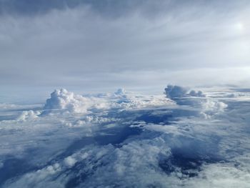 Aerial view of cloudscape
