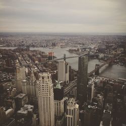 Aerial view of city