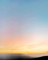 Scenic view of sky during sunset