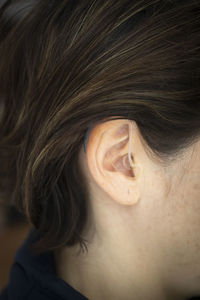 Close-up portrait of a woman