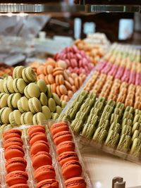 Close-up of candies for sale at market