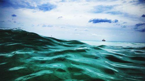 Scenic view of sea against sky