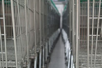 Full frame shot of metal grate in factory