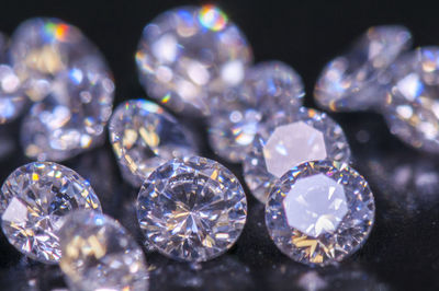 Close-up of diamonds