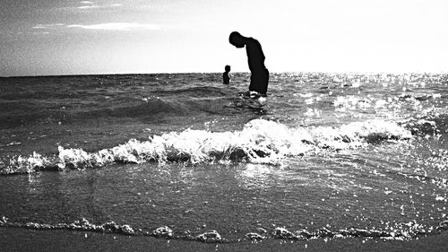 People enjoying at beach