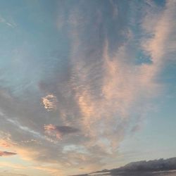 Low angle view of cloudy sky