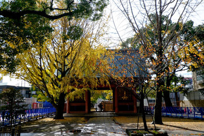 Built structure with trees in background