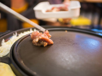 Close-up of food in plate