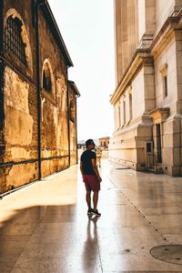 Full length of woman against sky