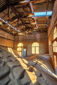 Abandoned house at beach