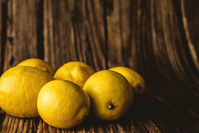 Close-up of fruits on table