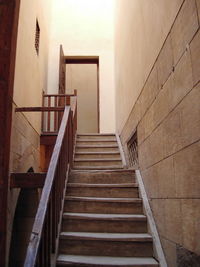 Low angle view of staircase in building