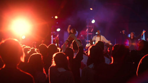 Crowd at music concert