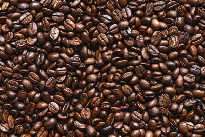 Full frame shot of coffee beans