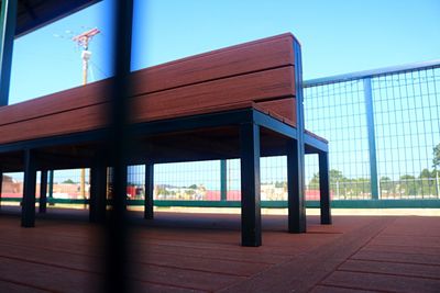 View of built structure against clear sky