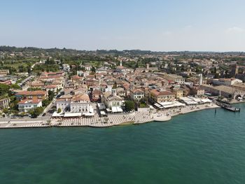 Aerial view of buildings in city