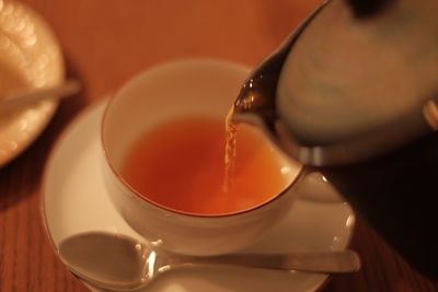 Close-up of drink on table