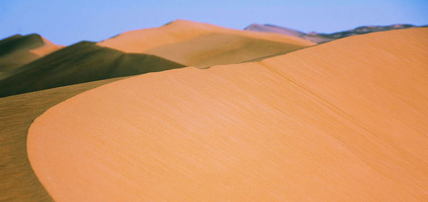 Scenic view of desert against sky