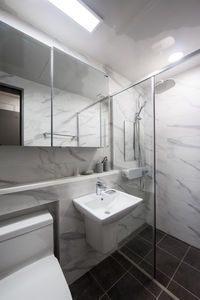 Interior of bathroom