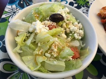 Close-up of salad in plate