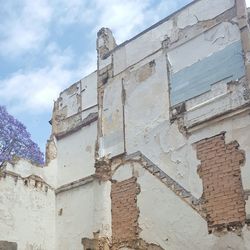 Low angle view of built structure against clear sky