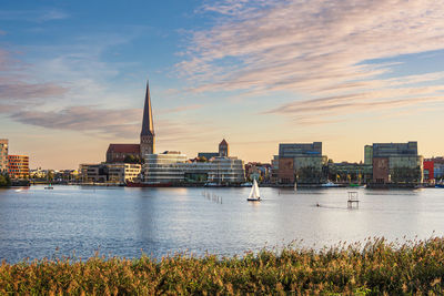 Buildings at waterfront