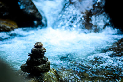 Calm stream water