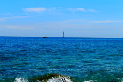 Scenic view of sea against sky