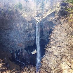 Scenic view of waterfall