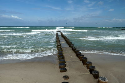 Scenic view of sea against sky