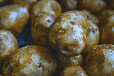 Close-up of potatoes for sale in market