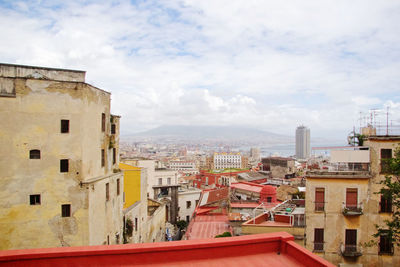 High angle view of cityscape