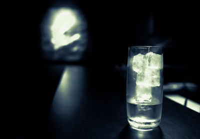 Close-up of drink on table