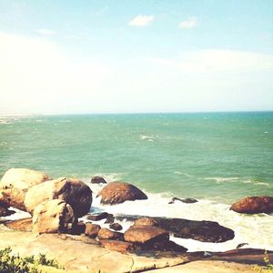 Scenic view of sea against sky