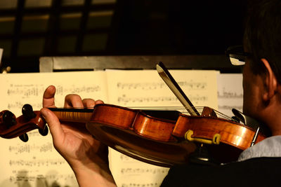 Man playing violin