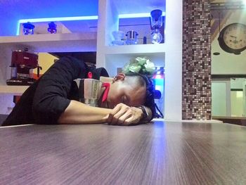 Woman looking at camera