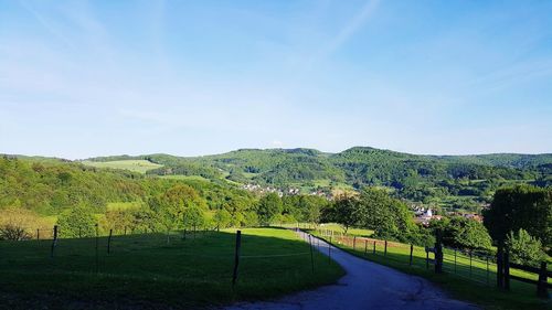 Scenic view of landscape against sky