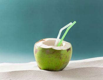 Close-up of drink on table