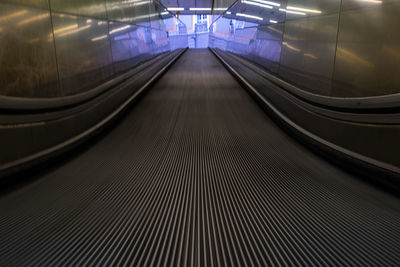 View of escalator