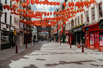 Street amidst buildings in city