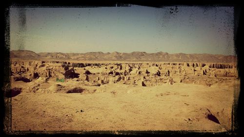 View of barren landscape