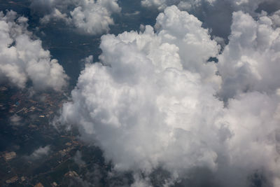Low angle view of clouds in sky