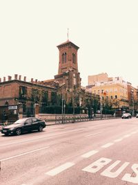 City street with buildings in background