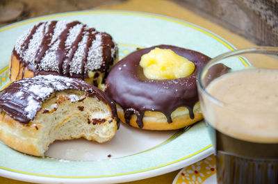 Close-up of donuts 