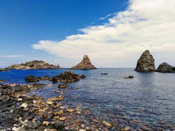 Scenic view of sea against sky