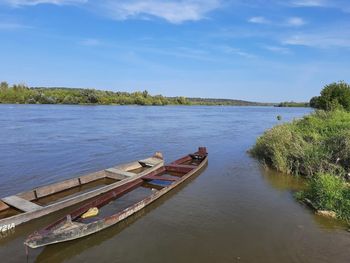 Scenic view of river against sky