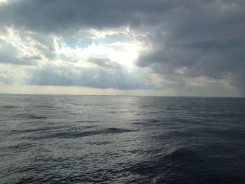 Scenic view of seascape against sky